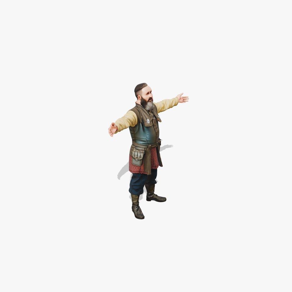 Renaissance Warrior Outfit model pack